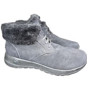 SKECHERS Women's Lace-Up Ankle Oxford Boots On-The-Go Joy Black 15506 Size 8
